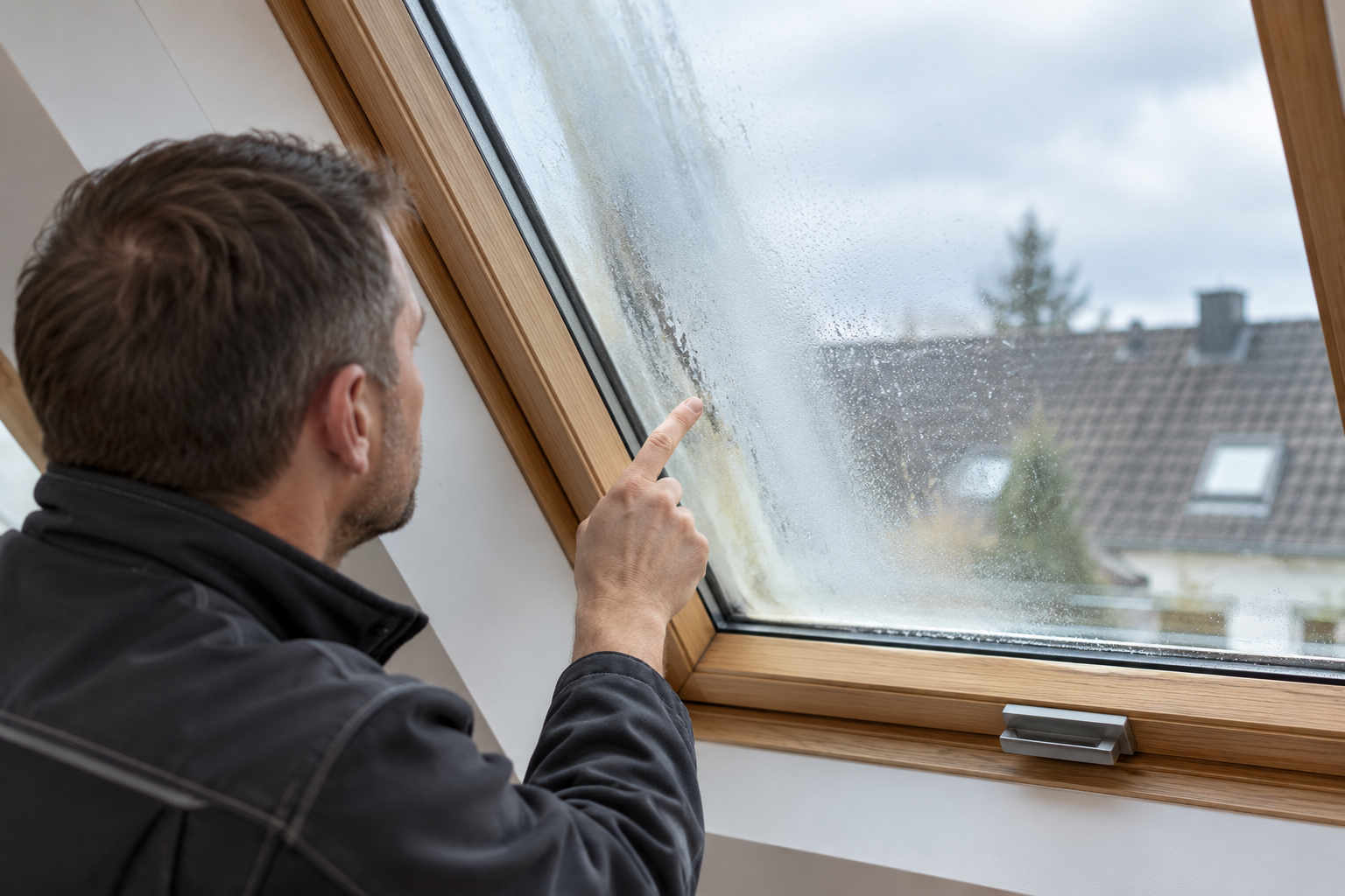 Beschlagene oder blinde Dachfensterverglasung bei der technischen Prüfung