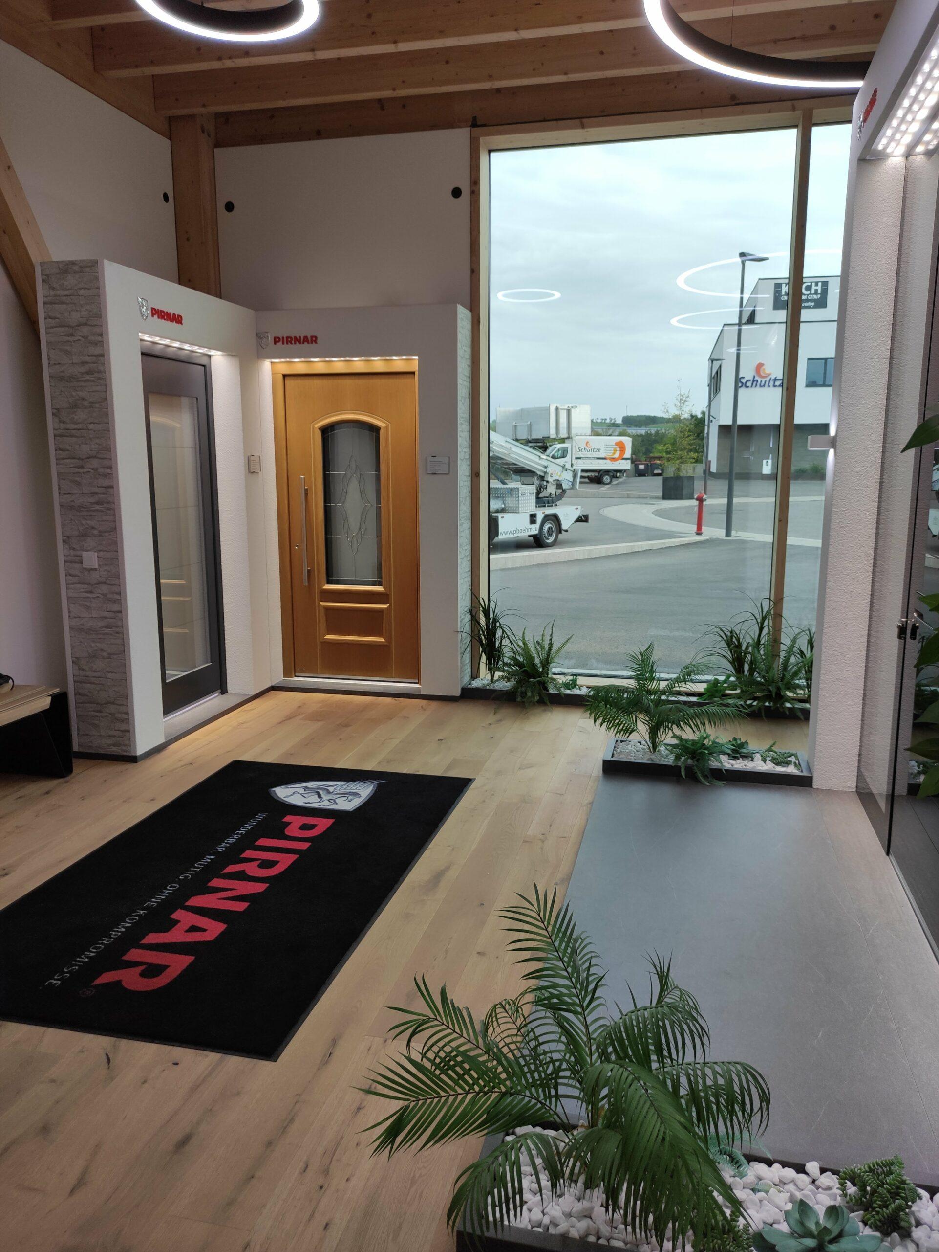 Eingangsbereich der PLANIGRAPH Ausstellung in Biwer